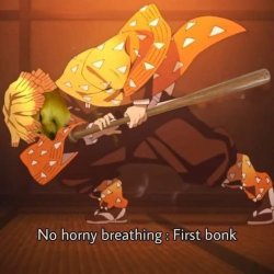 No horny breathing first bonk Meme Template