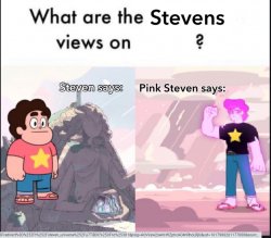 steven's views on Meme Template