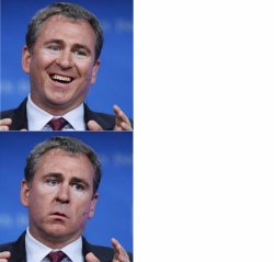 Ken Griffin shits himself Meme Template