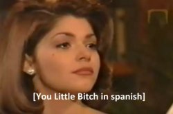 Soraya You little bitch in Spanish Meme Template