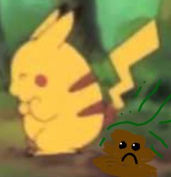 pooping pikachu Meme Template