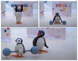 pingu humiliated Meme Template