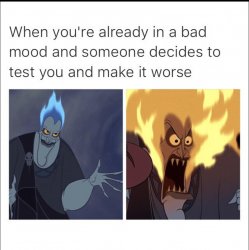 bad mood Meme Template