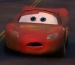 Shocked Lightning McQueen Meme Template