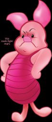 This made Piglet angry. Meme Template