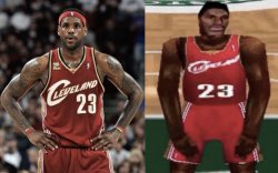 LeBron videogame Meme Template