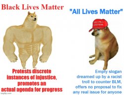 Black Lives Matter vs. All Lives Matter Meme Template