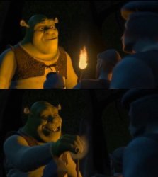 Shrek Extinguish Meme Template