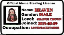 Meme steal License Heaven Meme Template