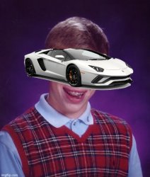 Bad luck Lamborghini Meme Template