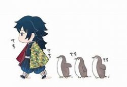 giyu and his penguins Meme Template