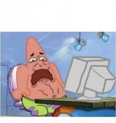 Creeped out Patrick Meme Template