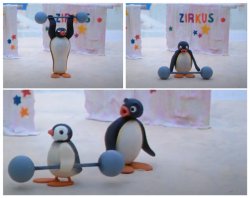 Pingu Humiliated Meme Template