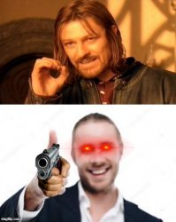 one does not simply (x) RECONSIDER OK? Meme Template