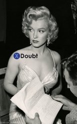 X doubt Marilyn Monroe Meme Template