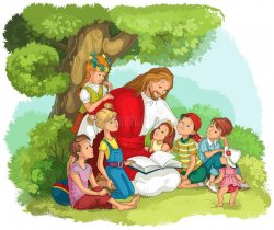 JESUS AND CHILDREN Meme Template