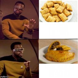 Geordi LaForge Food Meme Template