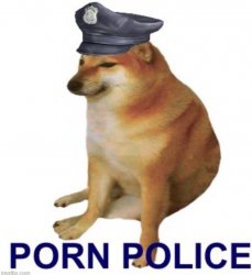 Pornpolice logo Meme Template