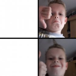 Kid Like & Dislike Meme Template