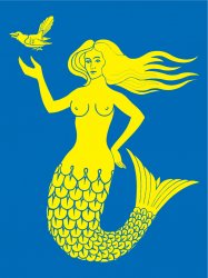 Mermaid Flag Meme Template