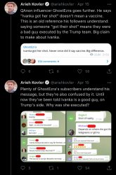 Ivanka Trump vaccinated QAnon 1 Meme Template