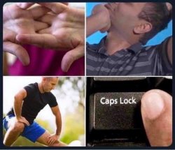 caps lock Meme Template