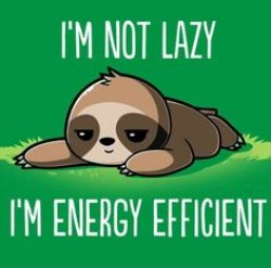 Sloth I’m not lazy I’m energy efficient Meme Template