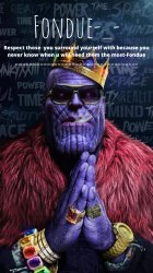 Thug Thanos temp-Fondue Meme Template