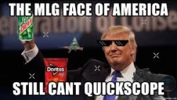 The MLG face of America Meme Template