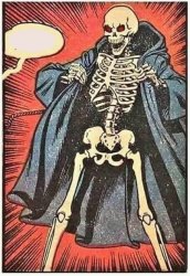 DEATH IS A FLASHER Meme Template