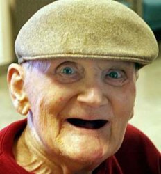 Old Man No Teeth in Hat Meme Template