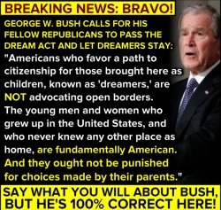 George W. Bush DREAM Act Meme Template