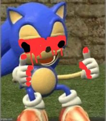 drunk sonic.exe Meme Template