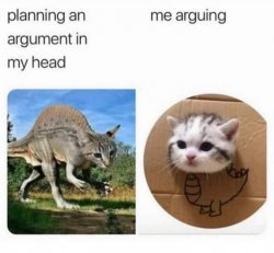 Planning an argument in my head Meme Template