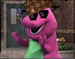 Barney Gucci Meme Template