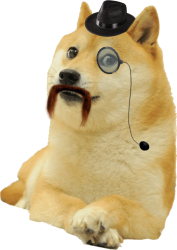 Fancy Doge Meme Template