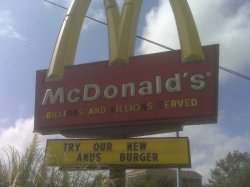 Mcdonalds Anus Burger Meme Template