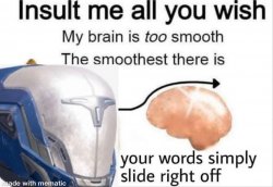 Smooth brain Meme Template