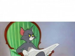 Tom leyendo el diario Meme Template