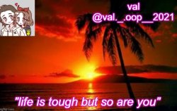 Vals announcement template Meme Template