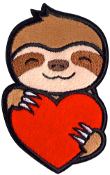 Sloth heart transparent Meme Template