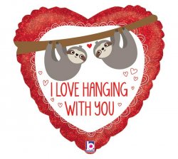 Sloth I love hanging with you Meme Template
