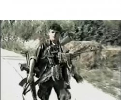 Soldier carrying heavy weapons Meme Template