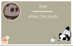 Peter_the_panda announcment template Meme Template