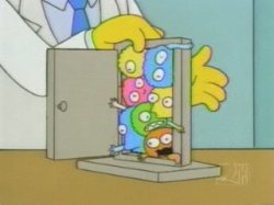 Simpsons Germ Doorway Meme Template