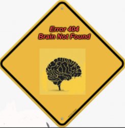 Error 404 Brain Not Found Meme Template