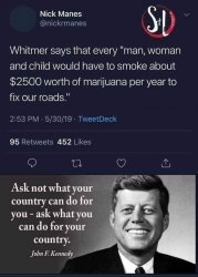 Whitmer marijuana taxes Meme Template