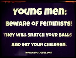 Young men beware of feminists Meme Template