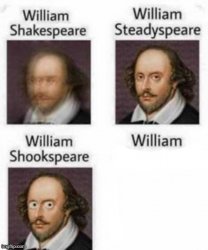 Shakespeare Steadyspeare Shookspeare Meme Template
