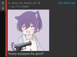 *kasey equipped the glock* Meme Template